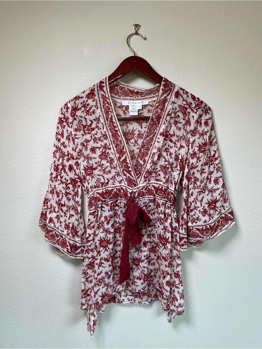 Studio M Silk Bohemian Top
